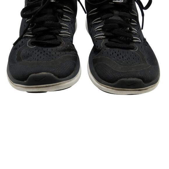 Nike Flex 2017 Run Black And White Sneakers Size 8 - Picture 4 of 11